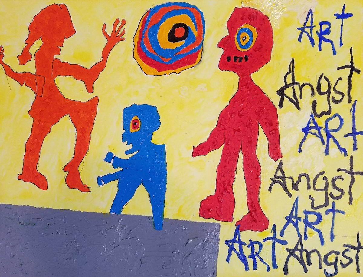 Art Angst Art | acrylic & ink on canvasette paper | 18 x 24 inches