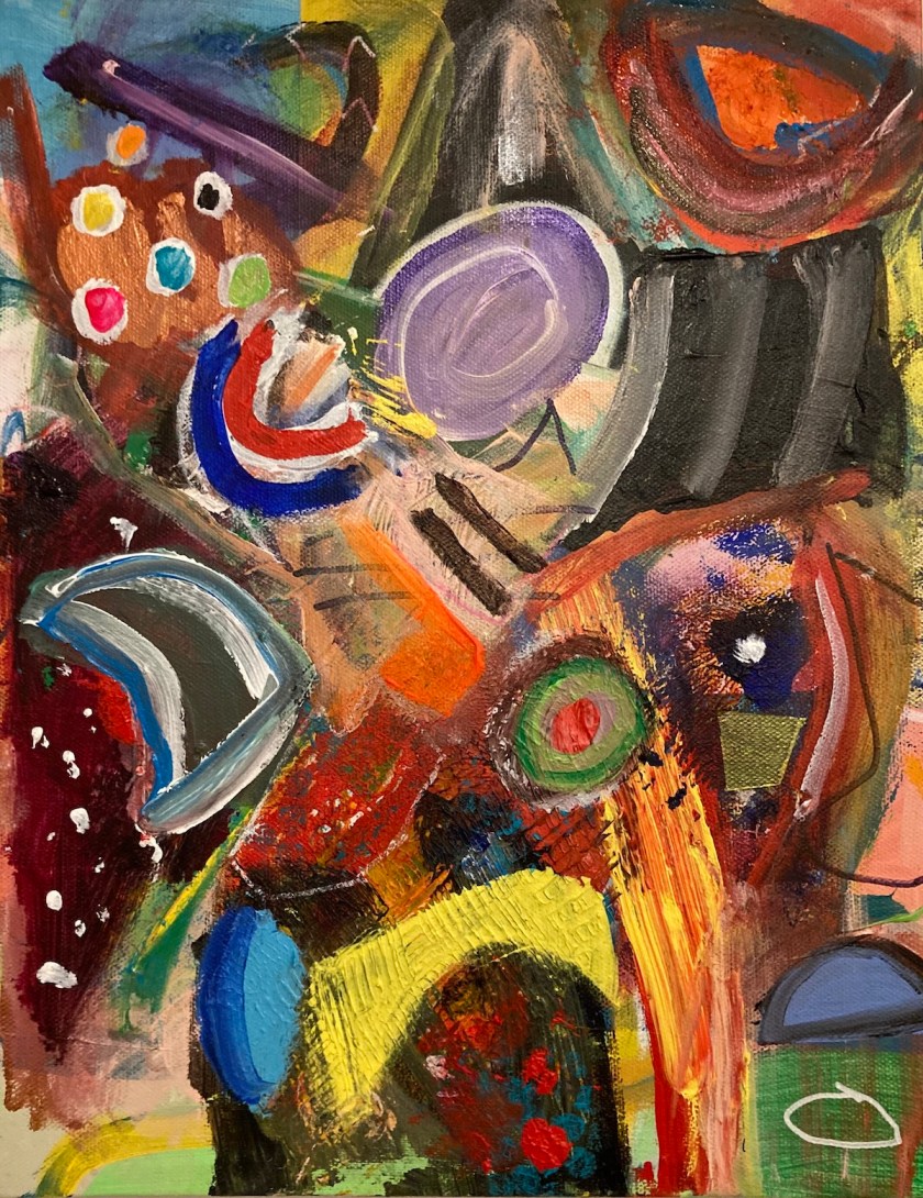 Geschmier #7 | Acrylic on canvas | 12 x 9 x .5 (inches)