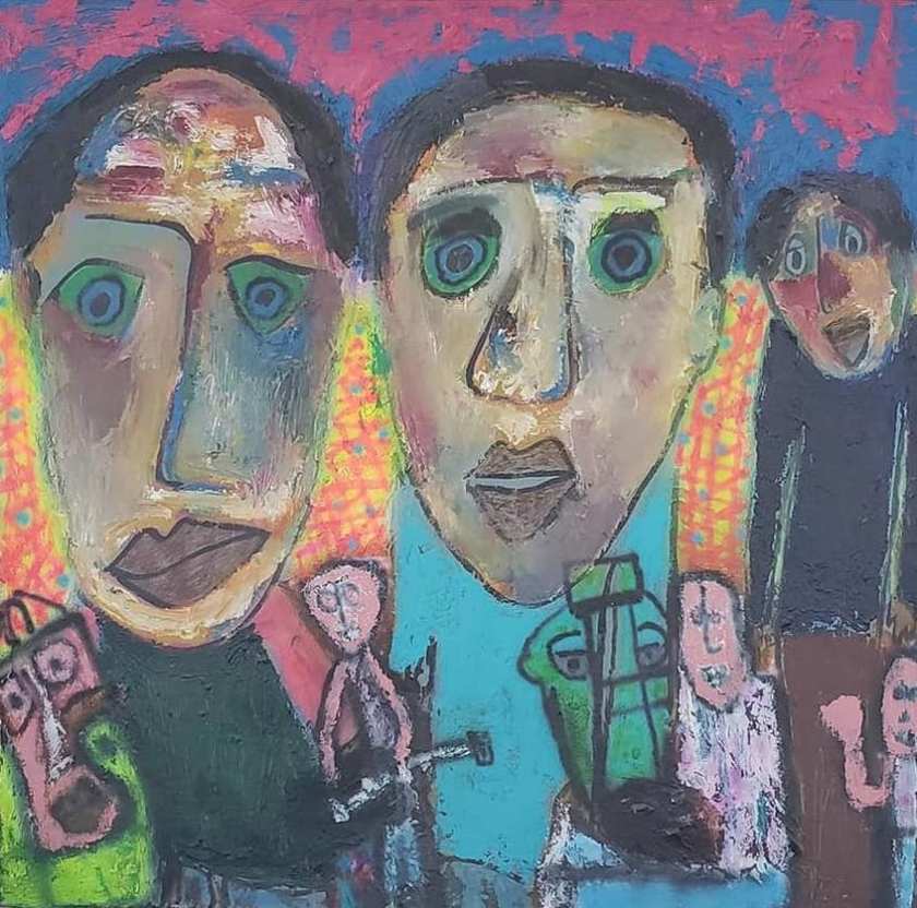 Soft Parade | mixed media | 24 x20 inches