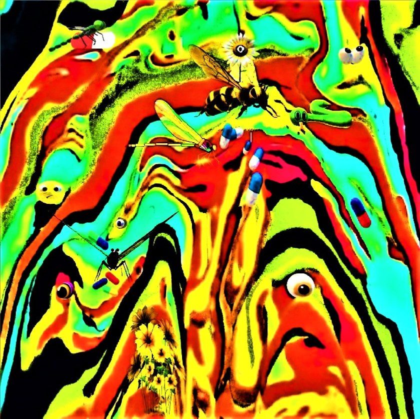  The Ativan Jungle Medium acrylic on canvas Size 16x16