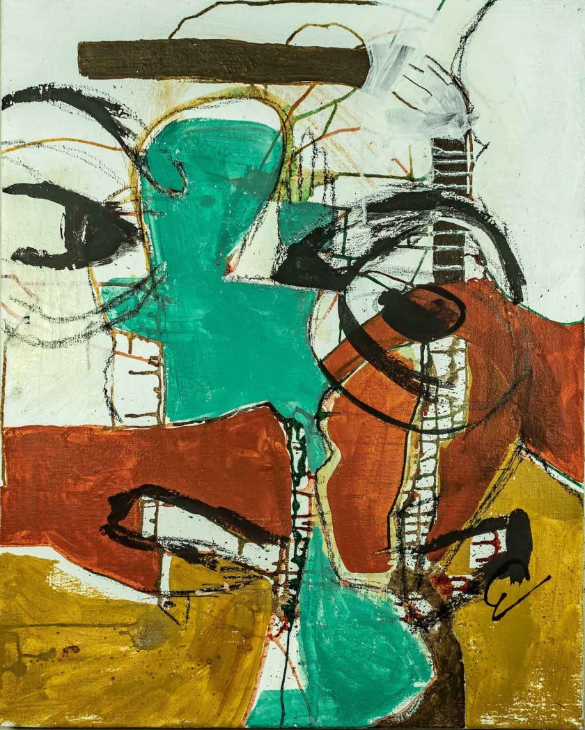 Title Untitled 3 Medium Mixed media Size 48in x 32.5in.