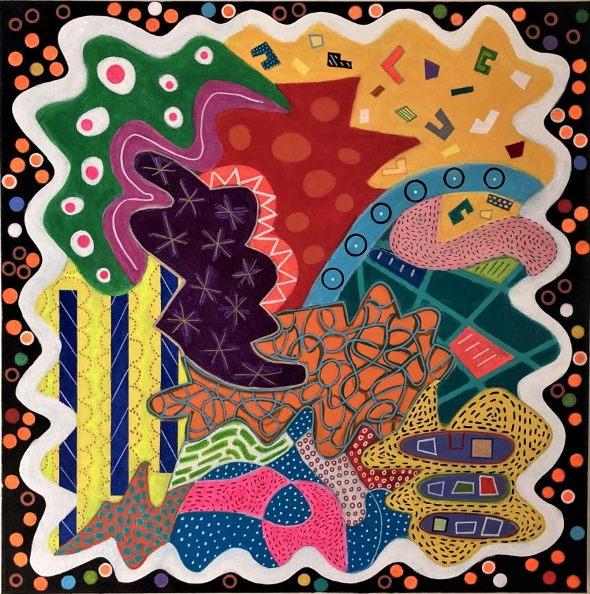 Multiverse #3 | Acrylic on canvas | 24 x 24 x 1.5