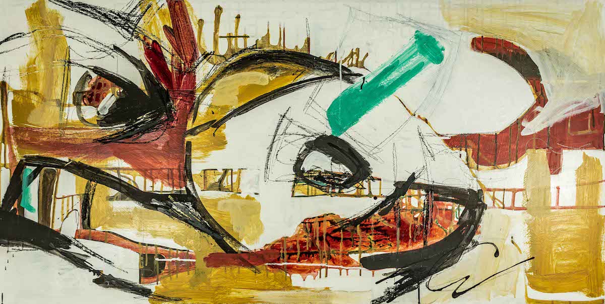 Title Untitled 2 Medium Mixed media Size 48in x 24in