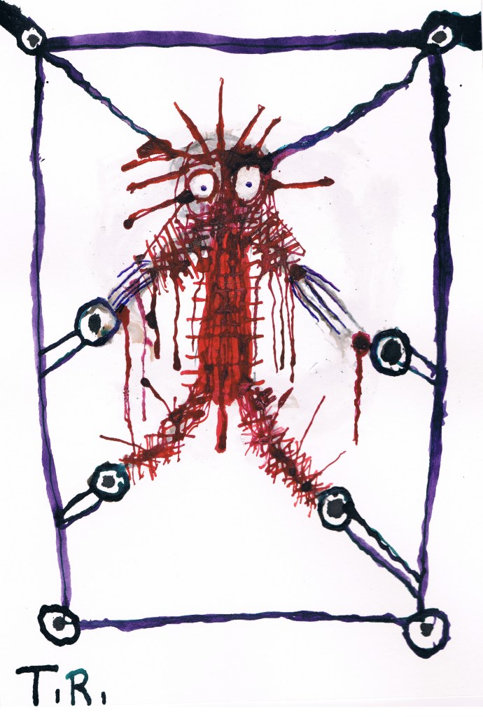 Tied Down | ink/paper | 20x30 cm