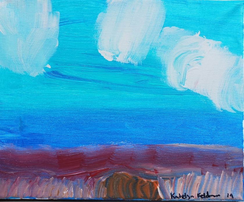  Southwest Grass | Acrylic on Canvas | 8" x 12"