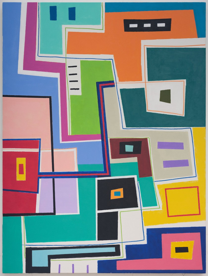 Geo 11 Medium Acrylic on canvas Size 40 x 30 x 1.5