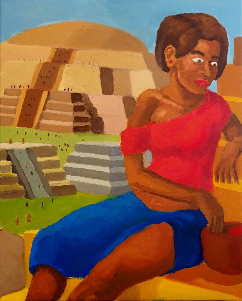  "Woman on a Staircase" | "Oil on Canvas" | 30x24 inches