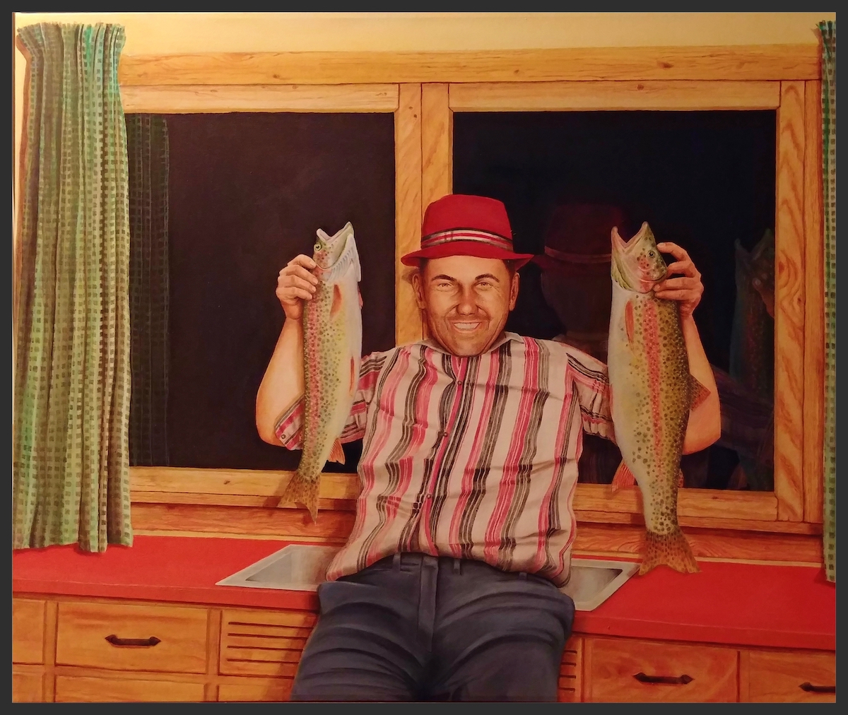 Two Fish | Oil on canvas | 40" x 36"