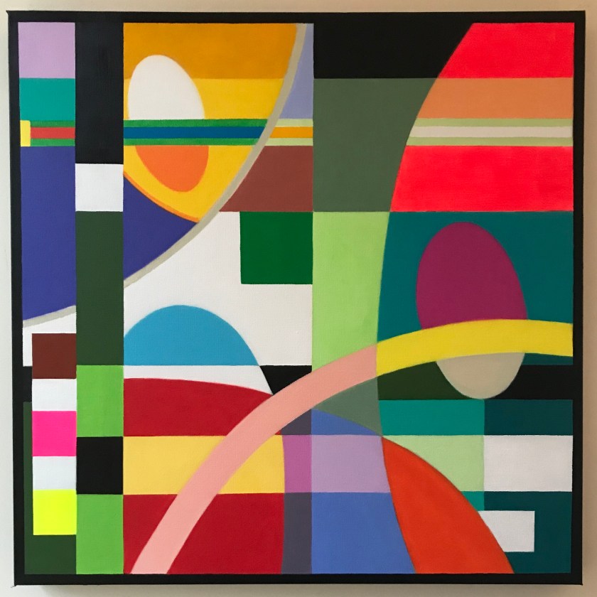 Colors and Curves | Acrylic on Canvas | 24 x 24 x 1.5