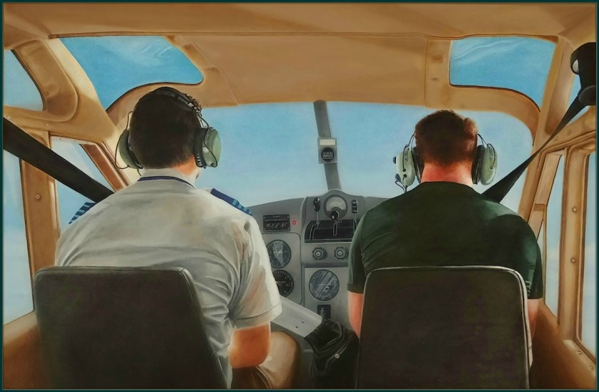  View From The Back Seat | Oil on canvas | 40" x 36"