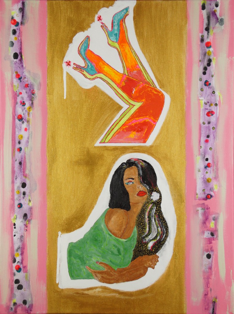 Heatwave VS Comfort | Mixed Media on Canvas | 18" x 24"