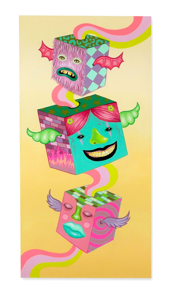  Mood Cubes Medium Acrylic on Canvas Size 2 x 1 ft