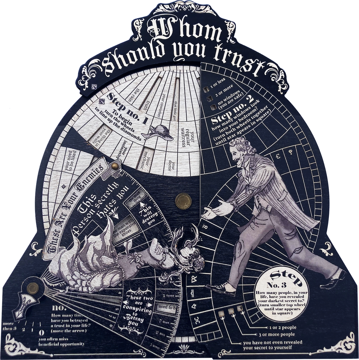 Whom Should You Trust | mixed | 16" x 16" x .75"