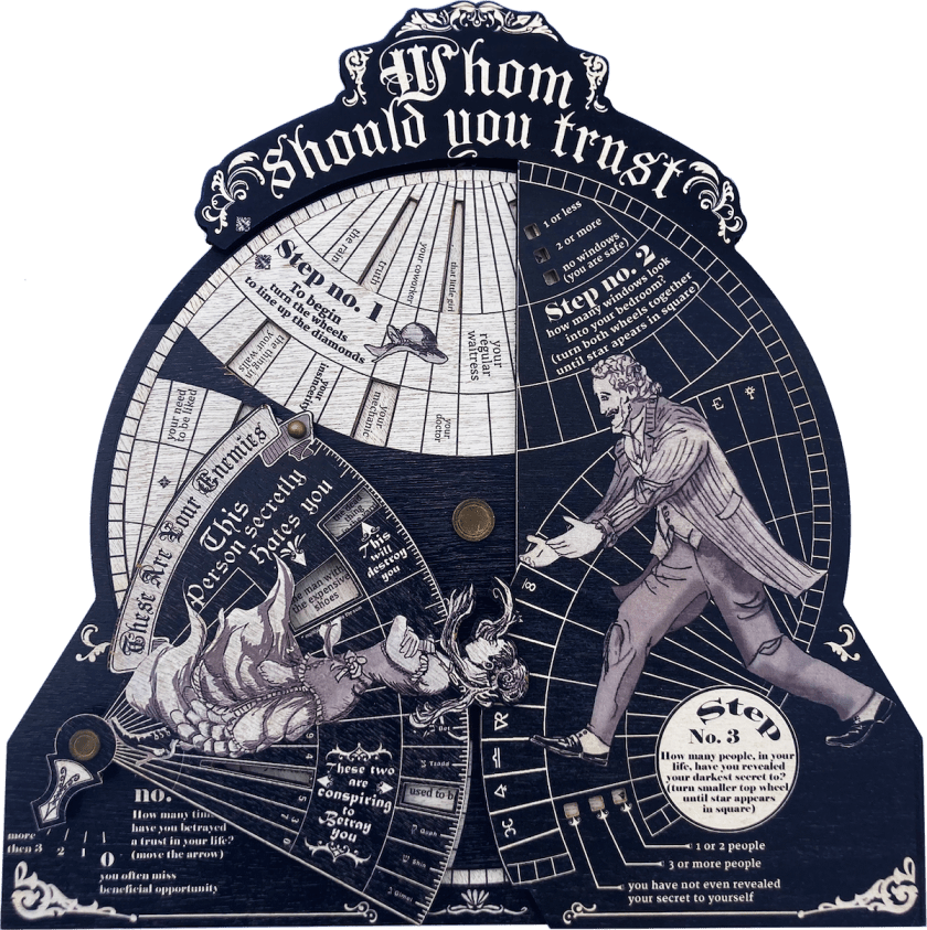 Whom Should You Trust | mixed | 16" x 16" x .75"