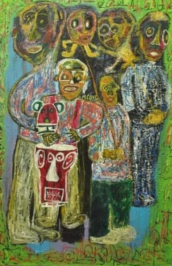 Barn Street | mixed media | 24 x 36 inches