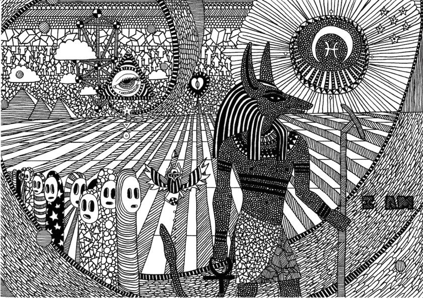 ANUBIS Medium Ink on paper Size A4