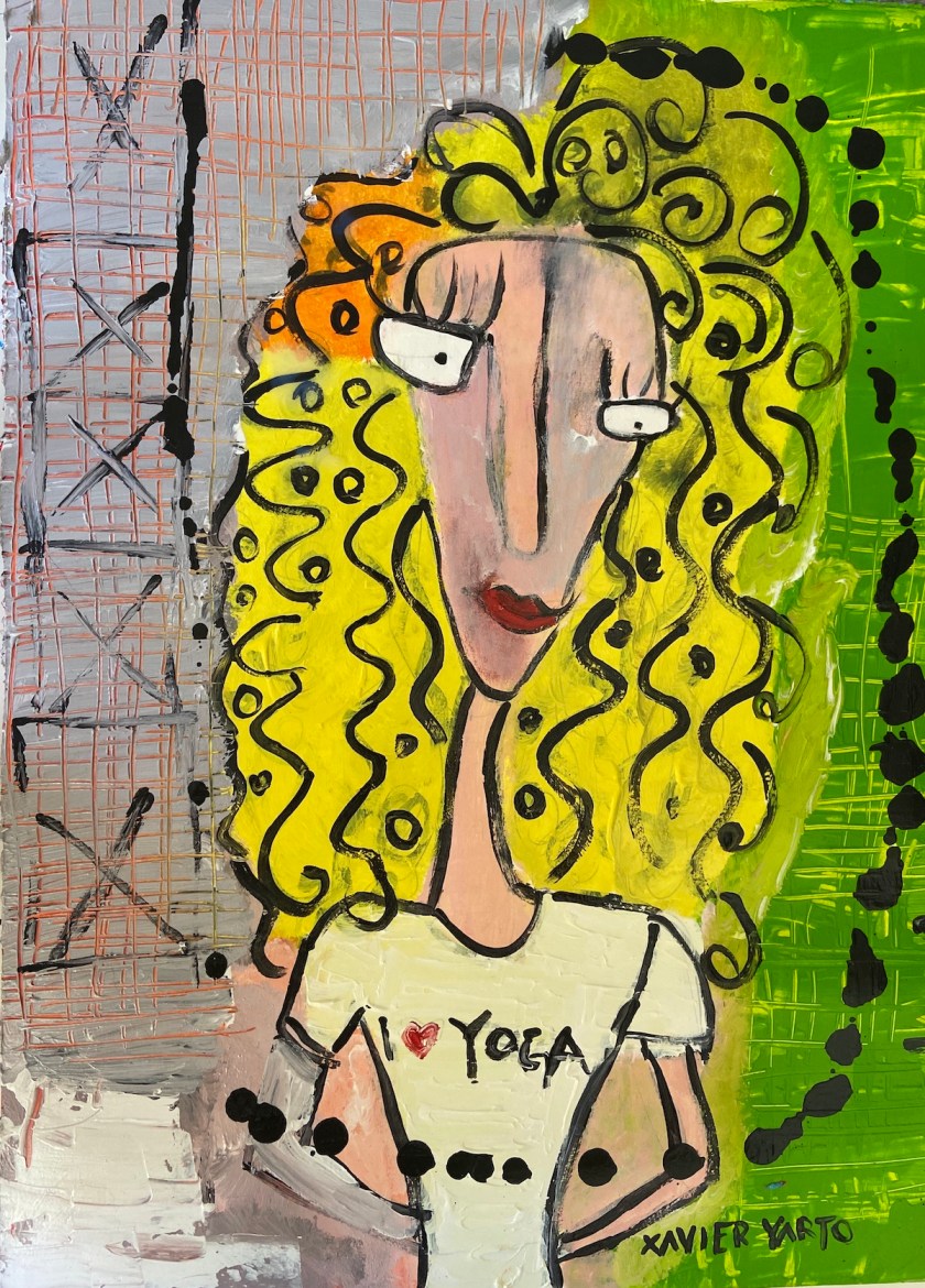  The woman with the beautiful curls Acrylic on paper | Acrylic on paper | 45 x 65 cm