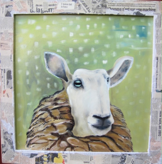  A Sheep in Goat's Clothing Medium Oil on Canvas Size 20"x 24"x1"