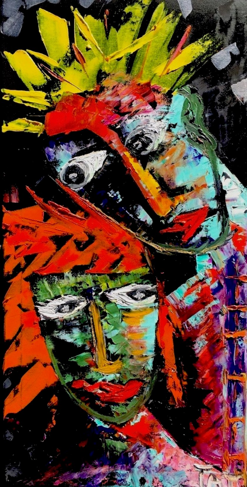 Love Medium oil Size 12"x12"