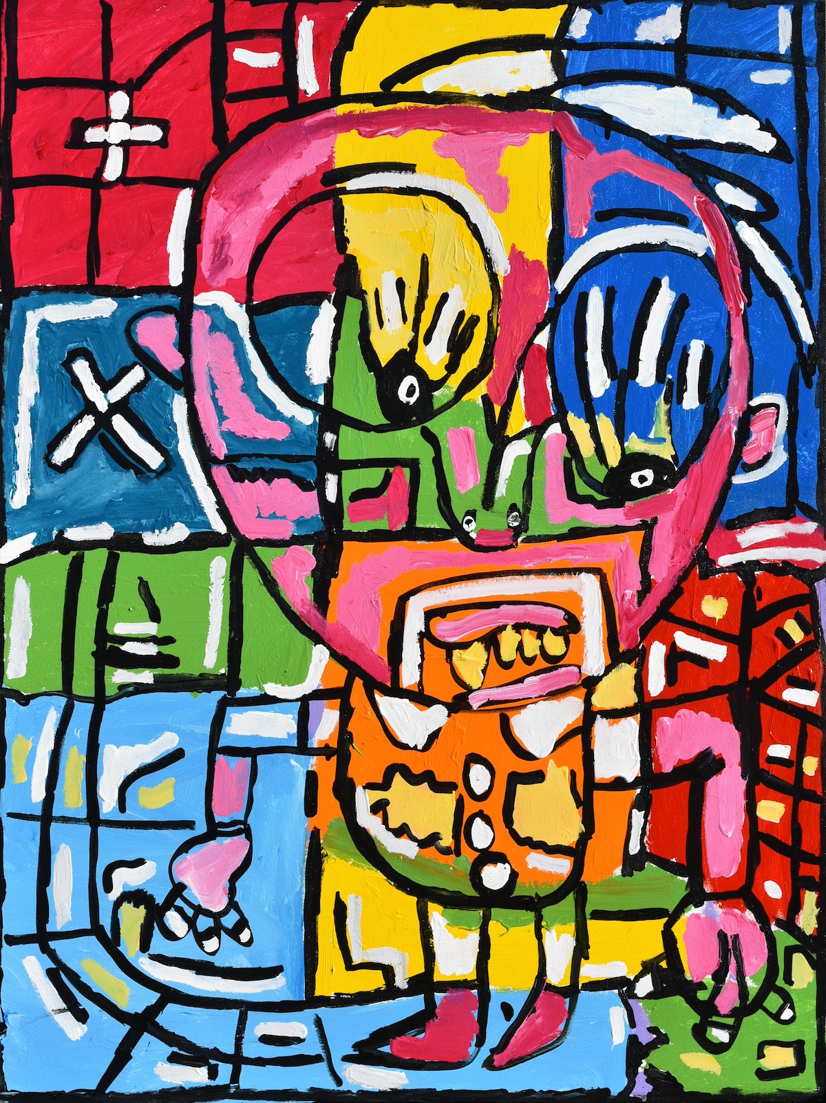 Barry Tate and balke Medium acrylic on canvas Size 122cm x 91cm