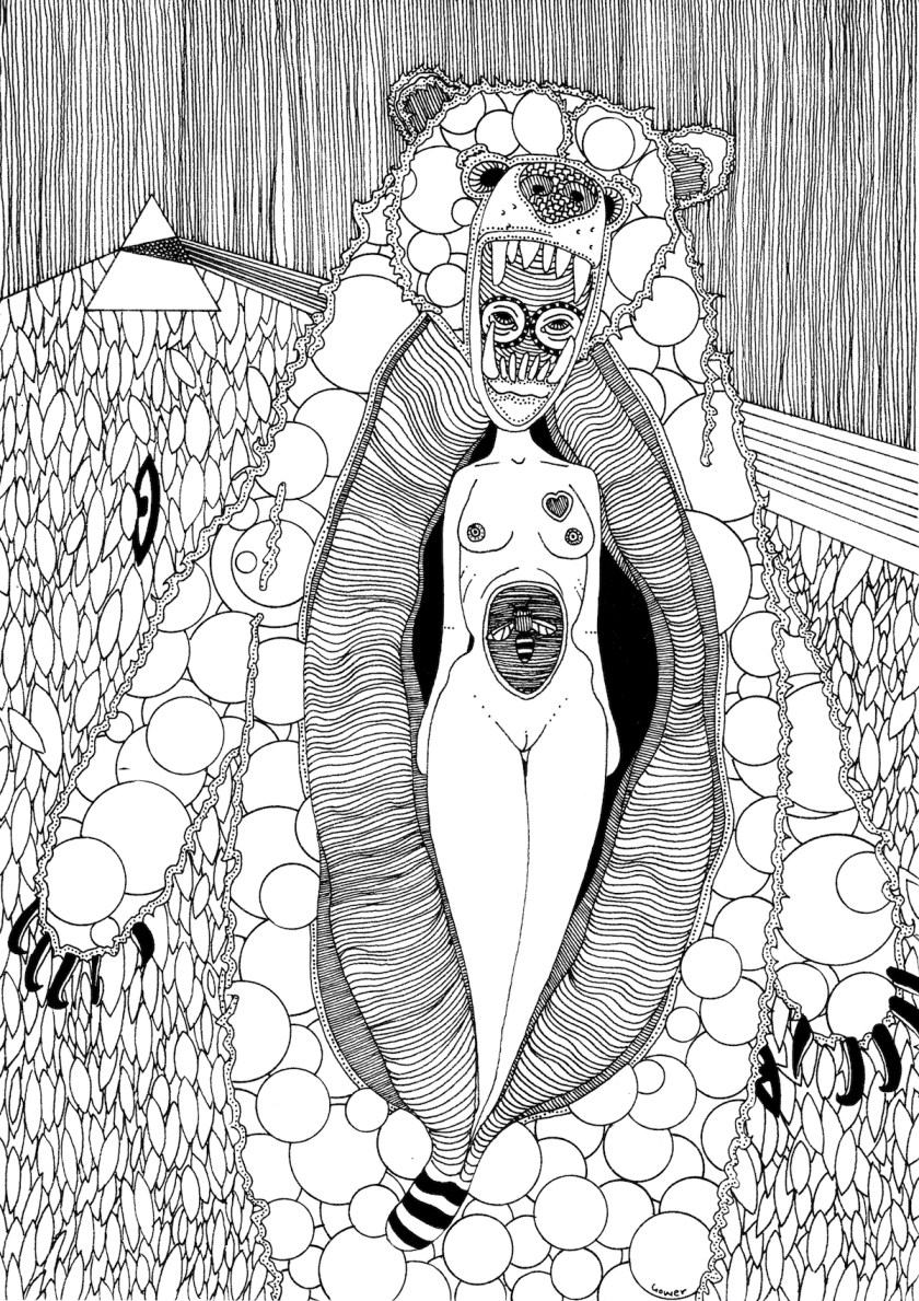 Family Portrait Medium Ink on Paper Size A4