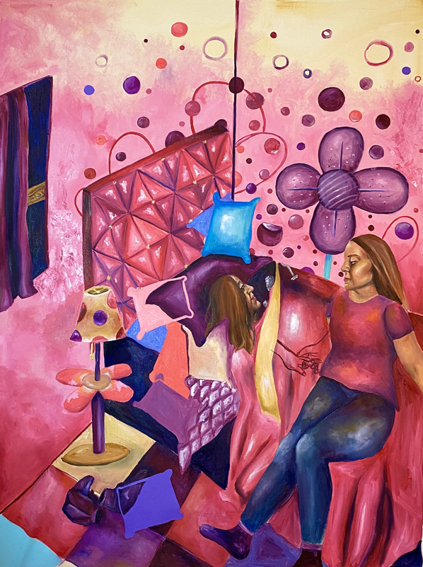 Women Ruminate 1 | Oil and acrylic canvas | 64x92 inz