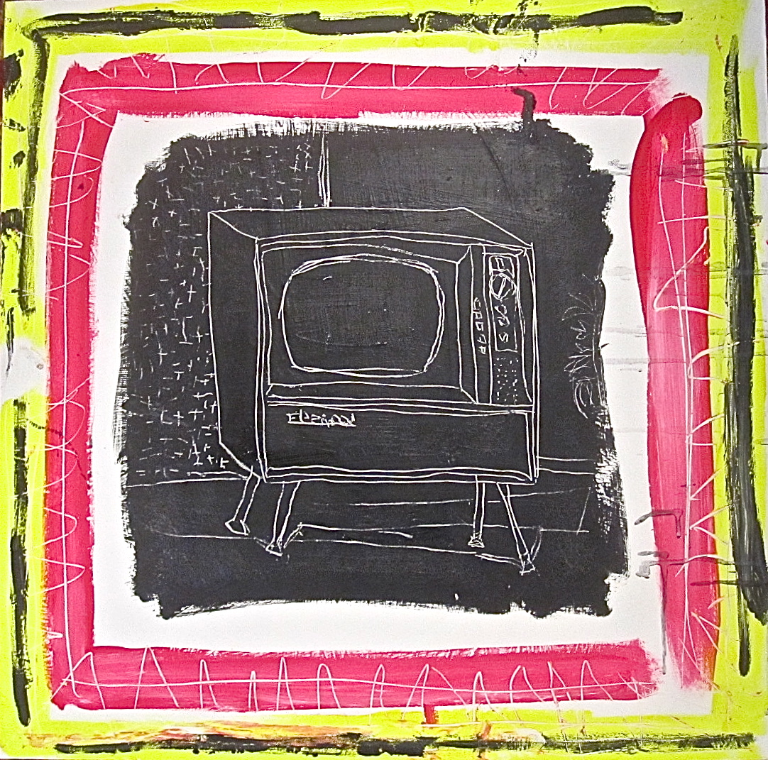 A Television | Acrylic on wood | 24x24