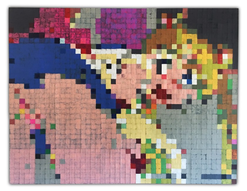 Beautiful All This Beauty At The Moment Of Destruction Medium Acrylics on Card-stock Paper. Size 55" x 42"