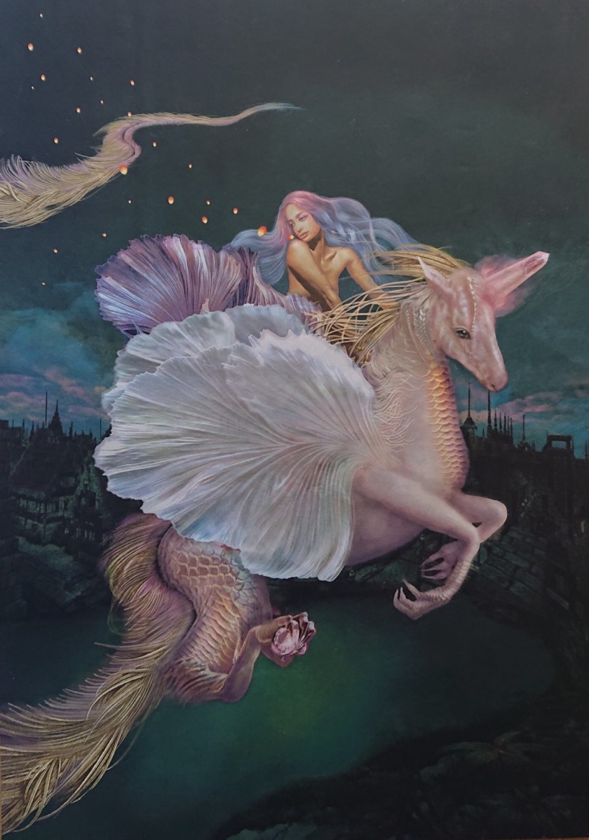 ARIN | coloredpencil/ballpoint/acrylic | 420mm×590mm